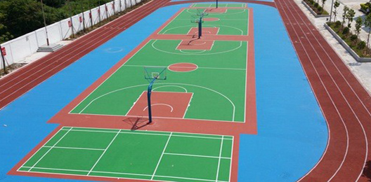 衢州塑胶材料篮球场